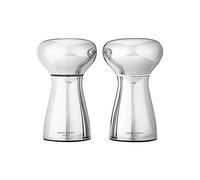 George Jensen GJ 224322 Set de Sel Moulin à Poivre Bistro en Lot de 2, Acier Inoxydable, Acier Inoxydable, 1,12 x 1,12 x 1,12 cm