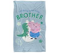 George Pig Big Brother Couverture Super Douce au Toucher Soyeux - 91 x 147 cm