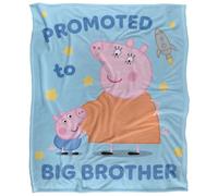 George Pig Promoted to Big Brother Plaid Ultra Doux au Toucher Soyeux - 152 x 127 cm