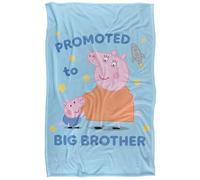George Pig Promu Big Brother Couverture Douillette Super Douce au Toucher Soyeux 91 x 147 cm