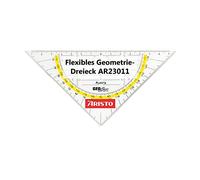 GEOtec GEOflex Équerre géométrique en plastique 16 cm Transparent