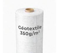Géotextile 500g/m² Jardiprotec Blanc - Feutre Protection Bassin, Allées, Soubassement Piscine - 2m x 17m (34m²)