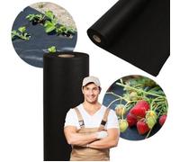 Geotextile/Agrotextile contre les mauvaises herbes, épais, noire 150g 1,6m x40m