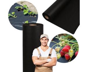 Geotextile/Agrotextile contre les mauvaises herbes, épais, noire 150g/m2 1,1m x10m
