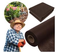 Geotextile/Agrotextile contre les mauvaises herbes, toile de paillage, épais, marron 150g 1,6m x 45m