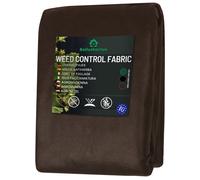 Geotextile/Agrotextile contre les mauvaises herbes, toile de paillage, marron 50g 3,2m x 20 m