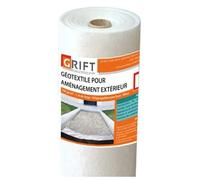 Géotextile - GRIFT - 1m x 20m - 100 gr/m² - Polyéthylène haute ténacité - Feutre textile