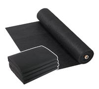 Géotextile non tissé noir, 150/200/300/400 g/m² Géotextile(1*40m/150g/m²) | Rouleau de Géotextile, séparation sol, anti-déchirure/traction, barrière étanche jardin, cour, murs de soutènement & drainage