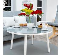 Geovne Nappe Transparente, Film de Protection de Table Imperméable, Ronde Cristal 1,2mm d'Épaisseur, pour Cuisine Restaurant, sans Odeur (Dia.65cm/26in)
