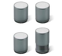 Geoyien 4 Pièces Pied Reglable pour Meuble, Métal Pied de Meuble Reglable, Rehausseurs de Table Auto-adhésifs, pour Chaise, TV, Canapés, Armoires (Gris, L)