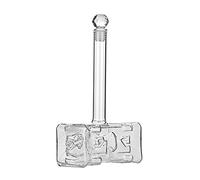 GEQIAN Creatives Bouteille de vin en verre en forme de marteau de Thor 400 ml