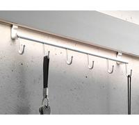 Gera-Leuchten Tringle à crochets pour Luminaire portemanteau LED GL 8, Designer Gera-Leuchten, 38x9x5 cm