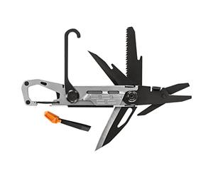 Gerber Multi-Tool 11 fonctions, Stakeout | Verrouillage Frame-Lock et mousqueton, Gris, 30-001741