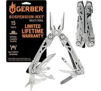 Gerber Outil multifonctions Suspension NXT Compact – 15 fonctions, clip de poche, noir – Blister