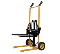 Gerbeur Hydraulique Manuel 200 kg - Chariot Élévateur avec Pompe à Pied, Levée 900 mm, Fourches Réglables et Design Compact pour Entrepôt, Garage et Manutention Industrielle