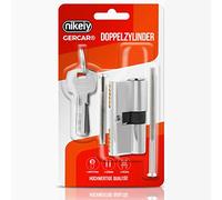 GERCAR Cylindre de serrure profilé - 10/30 - Demi-cylindre - Avec 5 clés - Individuelles - Longueur : 40 mm, A : 10 B : 30 - Lot de 1.