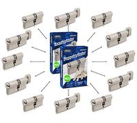 GERCAR Pro 24x cylindre serrure/barillet de porte profilé ou à bouton MIX 60/70/80/90 mm - combinaison libre de cylindres de tailles différentes avec la même vec 120 clés - système OKS