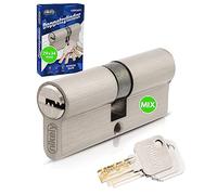 GERCAR Pro Kit de serrure DIY MIX Profilzylinder 29/34 Cylindre de serrure à fermeture identique combinable selon vos souhaits - Cylindre de serrure 63 mm A:29 B:34 - à assembler soi-même avec une clé