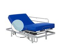 Geriafy - Lit Électrique 80x190 cm avec Matelas Professional HR et Barres de Lit Rabattables