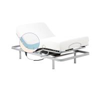Geriafy - Lit Électrique avec Matelas Mémoire de Forme et Housse Tencel | Tissu Respirant et Doux (80x190 cm)