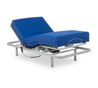 Geriafy - Lit Électrique Renforcé avec Matelas Gériatrique Étanche à Mémoire de Forme (90x200 cm)