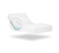 Geriafy - Matelas viscoélastique 80x200 | 20 cm d'épaisseur | Tissu Frais et Doux | Convient aux Lits électriques, Blanc