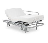 Geriafy - Pack Lit Électrique Renforcé avec Matelas Viscoélastique de 20 cm Tencel | Tissu Frais et Doux | Barres de Lit Rabattables (90x200 cm, Télécommande)