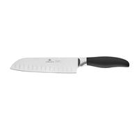 Gerlach 1760 Couteau Japonais De Chef Santoku 7" 17,5 cm Acier Inoxydable 52-54 HRC Super Tranchant Manche Antidérapant Style