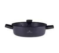 Gerlach 1760 Faitout Ø28 cm Tous Feux Dont Induction Couvercle En Verre Revêtement Antiadhésif Ilag Xera Dur 2 Ceramic Granitex