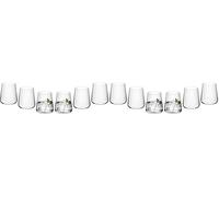 Gerlach 1760 Lot de 12 verres à boire 430 ml Verres à eau Verres à cocktail Verres à jus Verre à dessert Passe au lave-vaisselle Moderne