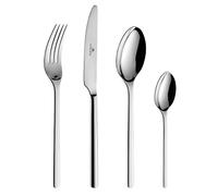 Gerlach 1760 Ménagère 24 Pièces, 6 Personnes, Acier Inox, Argentés | Couverts de table, 6 couteaux, 6 fourchettes, 6 cuillères, 6 cuillères à thé, haute brillance, modern