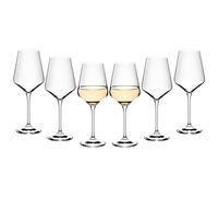 Gerlach 1760 Verres à vin Verres à vin blanc Lot de 6 verres à vin blanc 450 ml Verre à vin en cristal Passe au lave-vaisselle Moderne