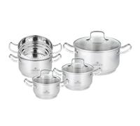 Gerlach - 5901035499782 | Un Ensemble de 9 marmites - Simple | 18/10 Steel