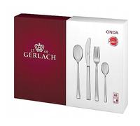 Gerlach | Un ensemble de couverts dans une boîte en bois de 68 pcs - Onda | 18/10 Steel