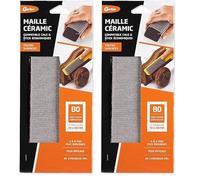 Gerlon 2 Papier Abrasif - Papier de Verre Super Resistant - Maille Ceramic 93 230 MM Grain 80 (Gros) ADP2MG Neutre (Lot de 2)