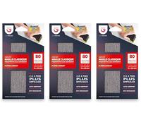 Gerlon Pack 3 Abrasif auto-aggrippant 70 125 pour ponçage sans poussière Grain 80 (Gros) (Lot de 3)