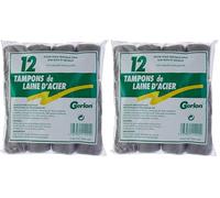 Gerlon Sachet de 12 Tampons pour travaux fins sur Bois/metaux, Gris (Lot de 2)