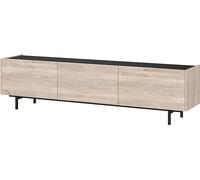 Germania Buffet Bas pour TV 1113-627 GW-Cantoria, en Coloris Chêne/Noir, avec 3 Volets, 184 x 48 x 40 cm (l x h x p)