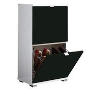 Germania COLORADO 2.0 kit Meuble à Chaussures, Bois, Blanc/Noir, 53 x 30 x 91 cm 8438-83