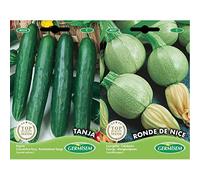 Germisem graines Concombre long TANJA & graines Courgette RONDE DE NICE - 3g