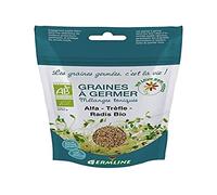 Germ'Line BIO Graines Alfalfa Trèfle Radis à Germer 150 g