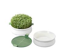 Germ'line - Germoir - Lot de 2 - Coupelle de Germination - Blanc - 14.5 cm x 14.5 cm x 7 cm - Indoor - Plante - Moderne - Décoratif, sans BPA, phtalates
