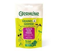 GERM'LINE - Graines À Germer Bio Alfa, Radis, Fenouil 150G - Lot De 3