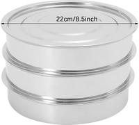 Germoir, acier inoxydable, design empilable, gris clair