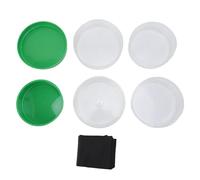 Germoir de Culture Forme Ronde Empilable Haute Efficacité Gain de Place Récipient de Germination d'Agropyre pour Cuisine Balcon Plastique de Qualité Alimentaire 6 Pièces Pièces