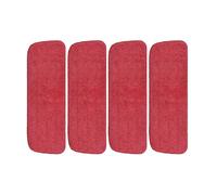 GeRnie Chiffon de nettoyage en microfibre, tête de nettoyage remplaçable for sol humide et sec, tampon de nettoyage à double usage, chiffon de nettoyage lavable, balai à vaporisation trapézoïdal(4 pcs