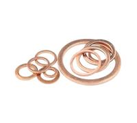 GeRnie Rondelle plate en cuivre M32 Joint d'étanchéité Diamètre intérieur 32 mm Bague d'étanchéité Feuille mince T3 Rondelle en cuivre rouge(32x39x2.5 (5pcs))