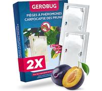 Gerobug Piège Phéromone Carpocapse des Prunes pour Surveillance - 2 Pièces | Surveillance du Carpocapse des Prunes Sans Insecticide: Détecte le Début du Vol sur Pruniers, Fils d'Attache Inclus