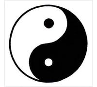 Geroclonup Plaque ronde en métal Yin Yang antique - Décoration murale rustique en métal - Plaque murale vintage en métal - Décoration murale rétro publicitaire en métal - Décoration d'intérieur,
