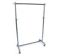 Gerso chariot à vêtements solide largeur 1m portemanteau mobile à hauteur modulable jusqu´à 189 cm